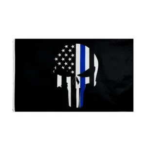 Patriotic American Flag with Blue Line 90x150cm 13 S1c450f9f45df47d39685c672ff42635ei