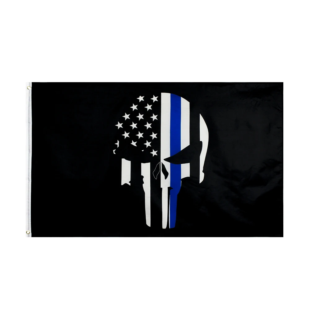 Patriotic American Flag with Blue Line 90x150cm 4 Patriotic American Flag with Blue Line 90x150cm - Image 4