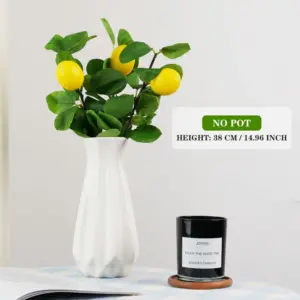Realistic Artificial Yellow Lemon - 38cm Decor 14 S1c486ccf68624312928a78be41c5d735i