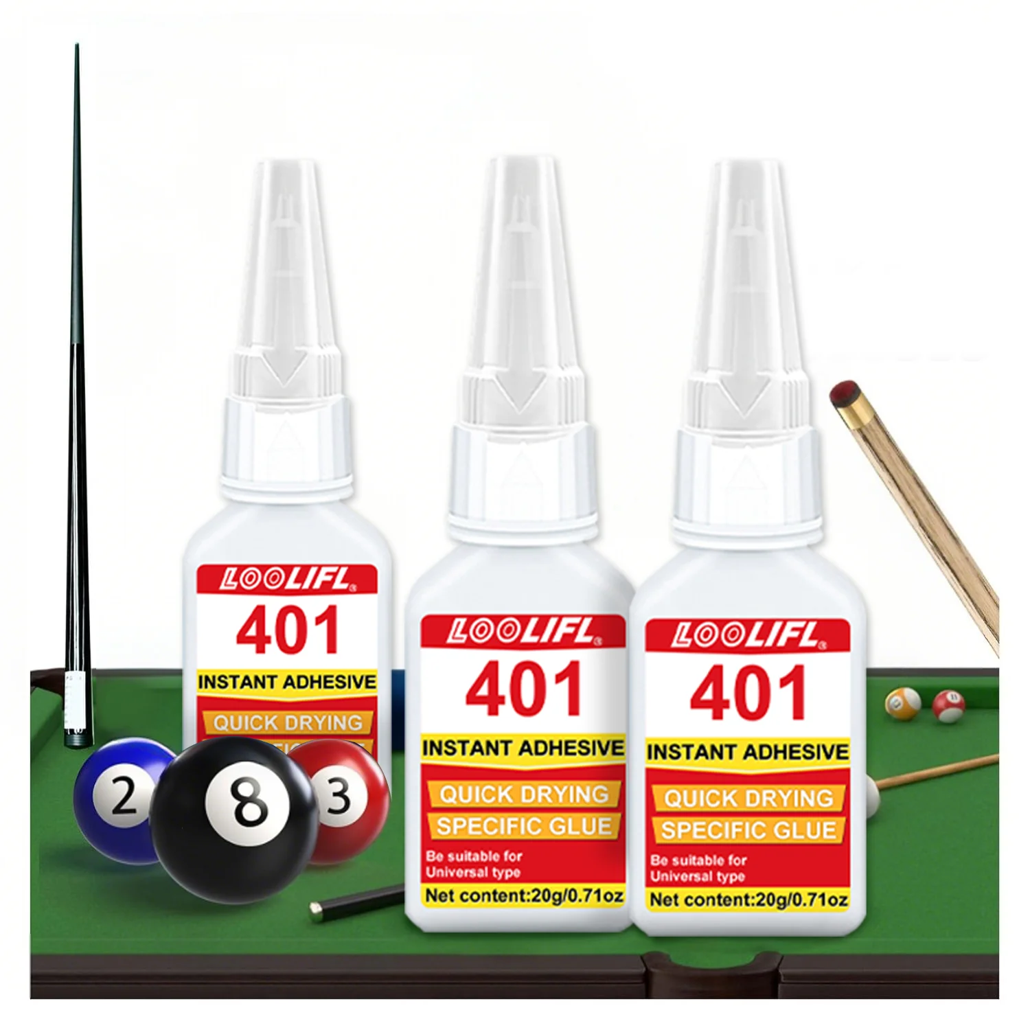 LOOLIFL 25ml Cue Tip Super Glue 2 LOOLIFL 25ml Cue Tip Super Glue - Image 2