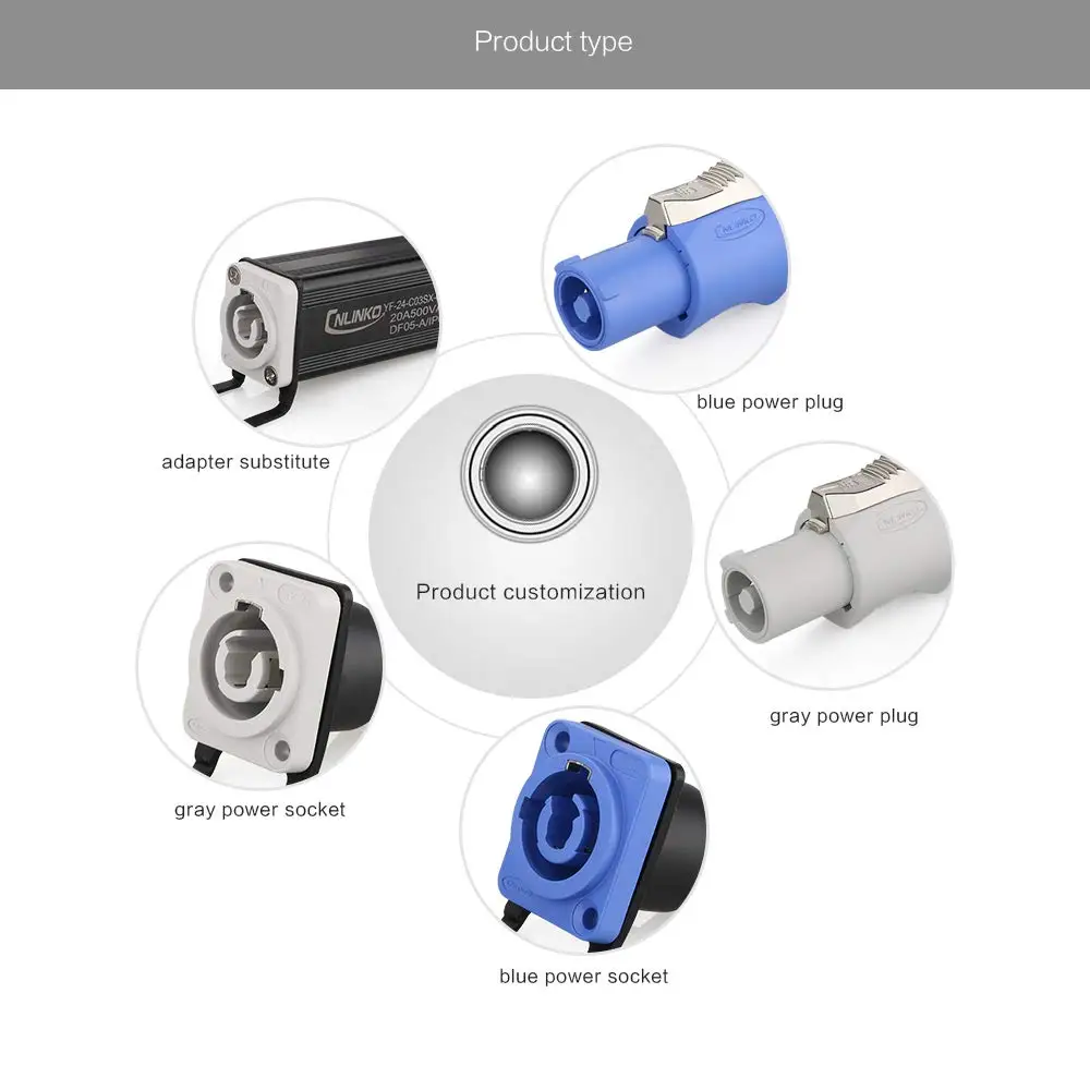 Waterproof M24 Powercon Connector 20A 500V 5 Waterproof M24 Powercon Connector 20A 500V - Image 5