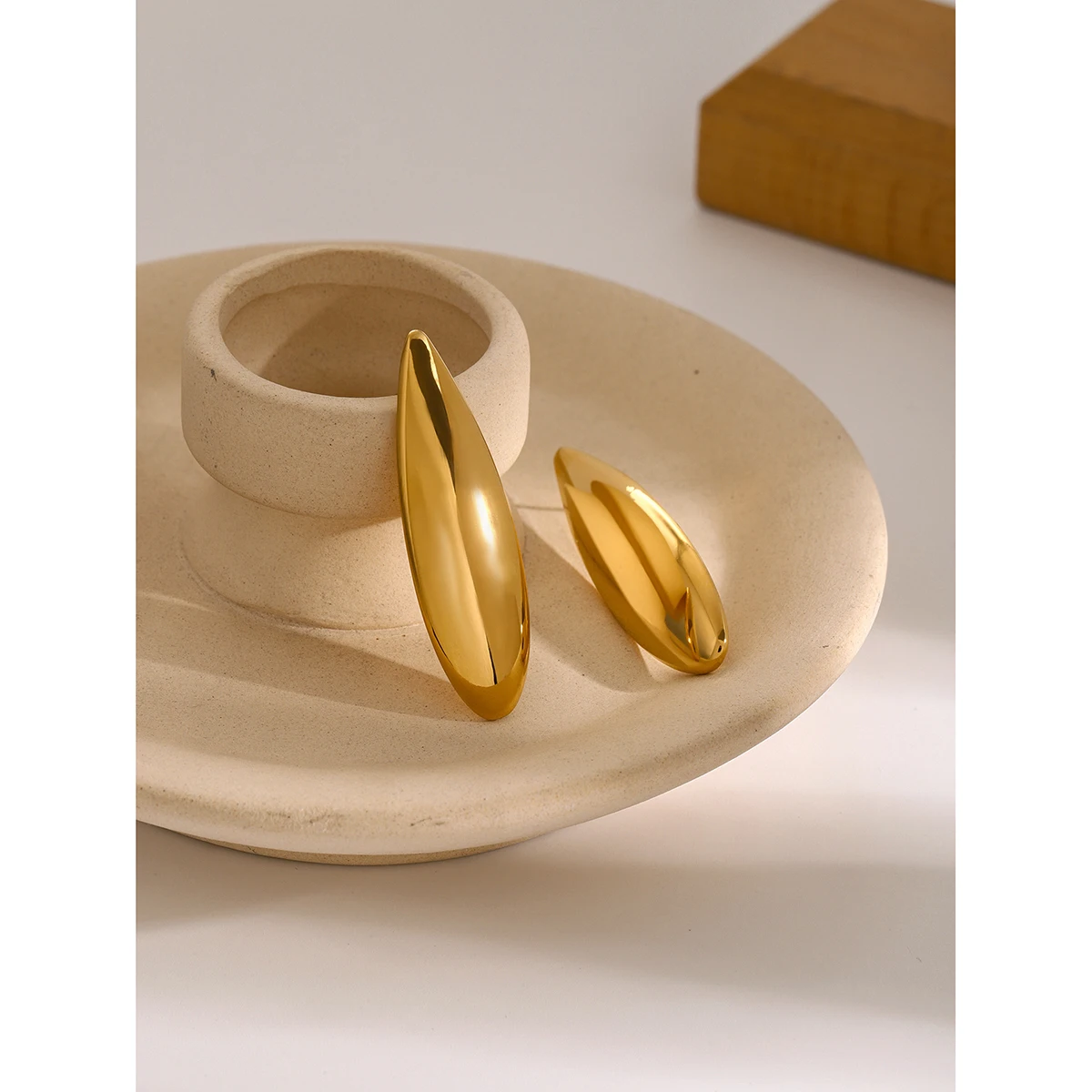 Stainless Steel Water Drop Earrings JDEW2405029 5 Stainless Steel Water Drop Earrings JDEW2405029 - Image 5