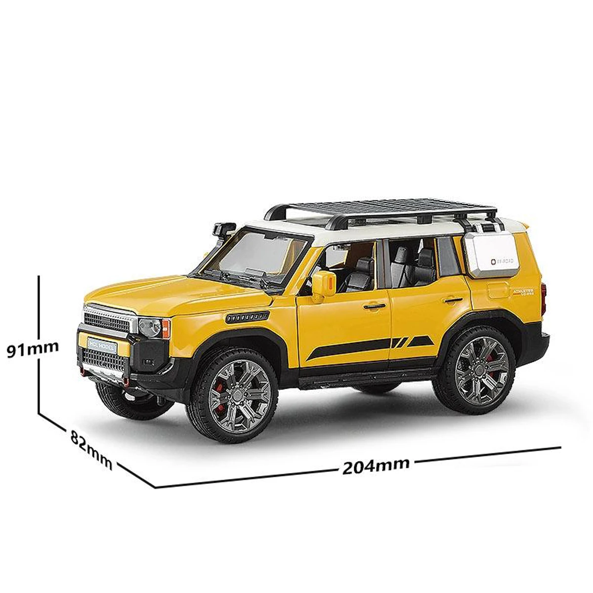 Vibrant Yellow 1:22 Diecast SUV Model 4 Vibrant Yellow 1:22 Diecast SUV Model - Image 4