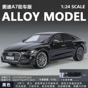 Black 1:24 Audi A7 Diecast Model with Sound & Lights 19 S1cd0ea464b1b429f981c0f5c13869dd3c