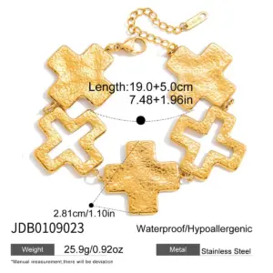 Vintage Stainless Steel Cross Bracelet JDB0109023 13 S1cd591398a6b487c84babc01fb4fe644g