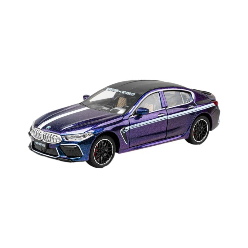 Blue BMW M8 1:24 Diecast Model with Light & Sound 6 Blue BMW M8 1:24 Diecast Model with Light & Sound - Image 6