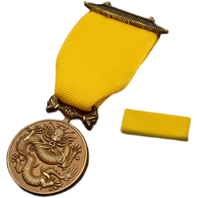 British Patriotic Copper Badge with Embossed Dragon 6 British Patriotic Copper Badge with Embossed Dragon - Image 6