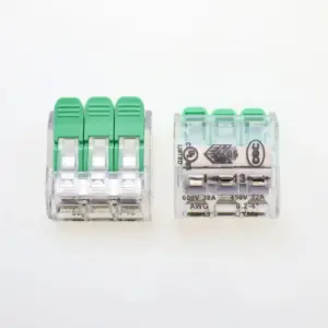 Premium Transparent Wiring Terminal Set with Green Locking Levers 11 S1ce8026f05644f25a103327aa6768843a
