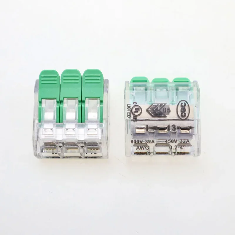 Premium Transparent Wiring Terminal Set with Green Locking Levers 3 Premium Transparent Wiring Terminal Set with Green Locking Levers - Image 3