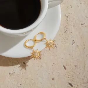 Stainless Steel Sunburst Hoop Earrings 12 S1d00653e8aa6471d9c9683d8634a22a65