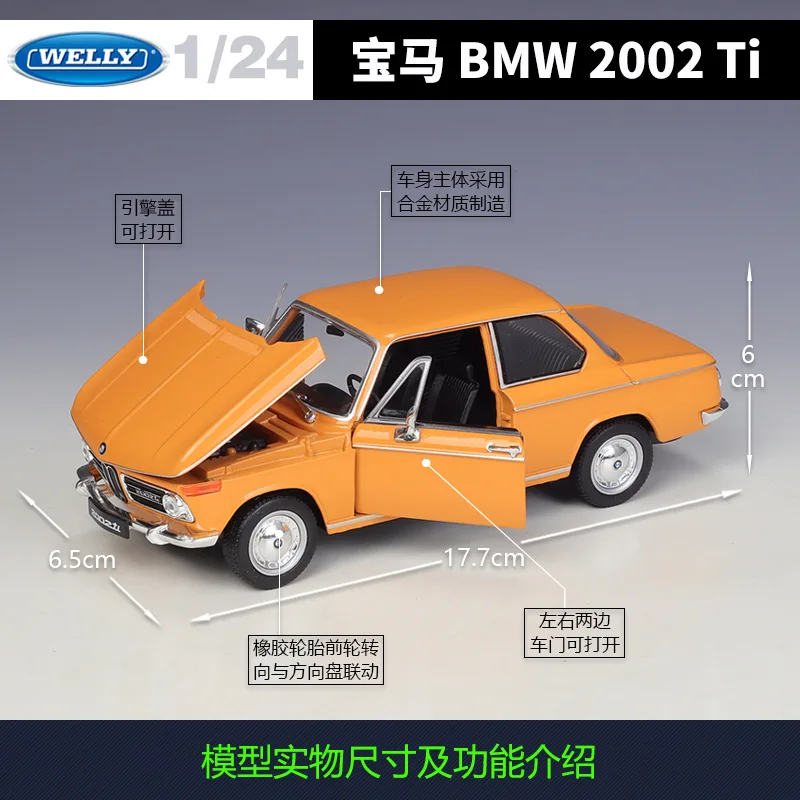 BMW 2002 Ti Diecast Model Scale 1:24 2 BMW 2002 Ti Diecast Model Scale 1:24 - Image 2
