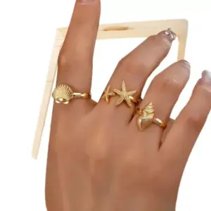 Gold Starfish Open Ring for Women 11 S1d3c958e4d114f2eba33c0ae21d2e4c4n