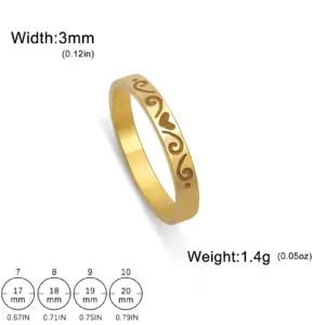 Elegant Gold Heart Ring for Women 12 S1d49195613744c0ea064a04e93fed8b2L