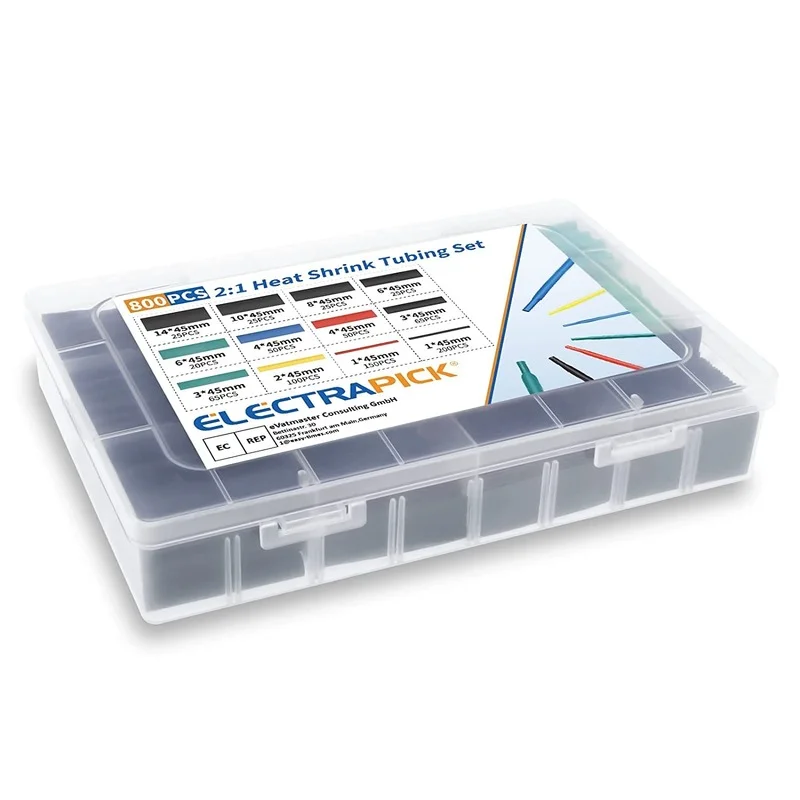 Vibrant 800-Piece Heat Shrink Tubing Set 6 Vibrant 800-Piece Heat Shrink Tubing Set - Image 6