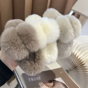 Plush Bunny Fur Hair Clip for Women 13 S1d8b50a0952a4db2bedf38baa5b1faaaA
