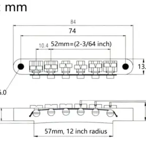 Gold Wilkinson Guitar Bridge for Les Paul 10 S1d8d1aaafdb740fb96e50138950ef974i