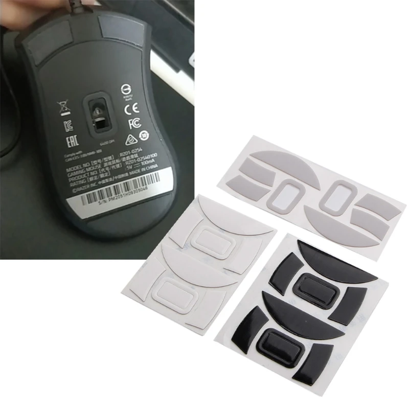 DeathAdder Essential Mouse Skates Set (Black, 6x6cm, 0.6mm) 6 DeathAdder Essential Mouse Skates Set (Black, 6x6cm, 0.6mm) - Image 6