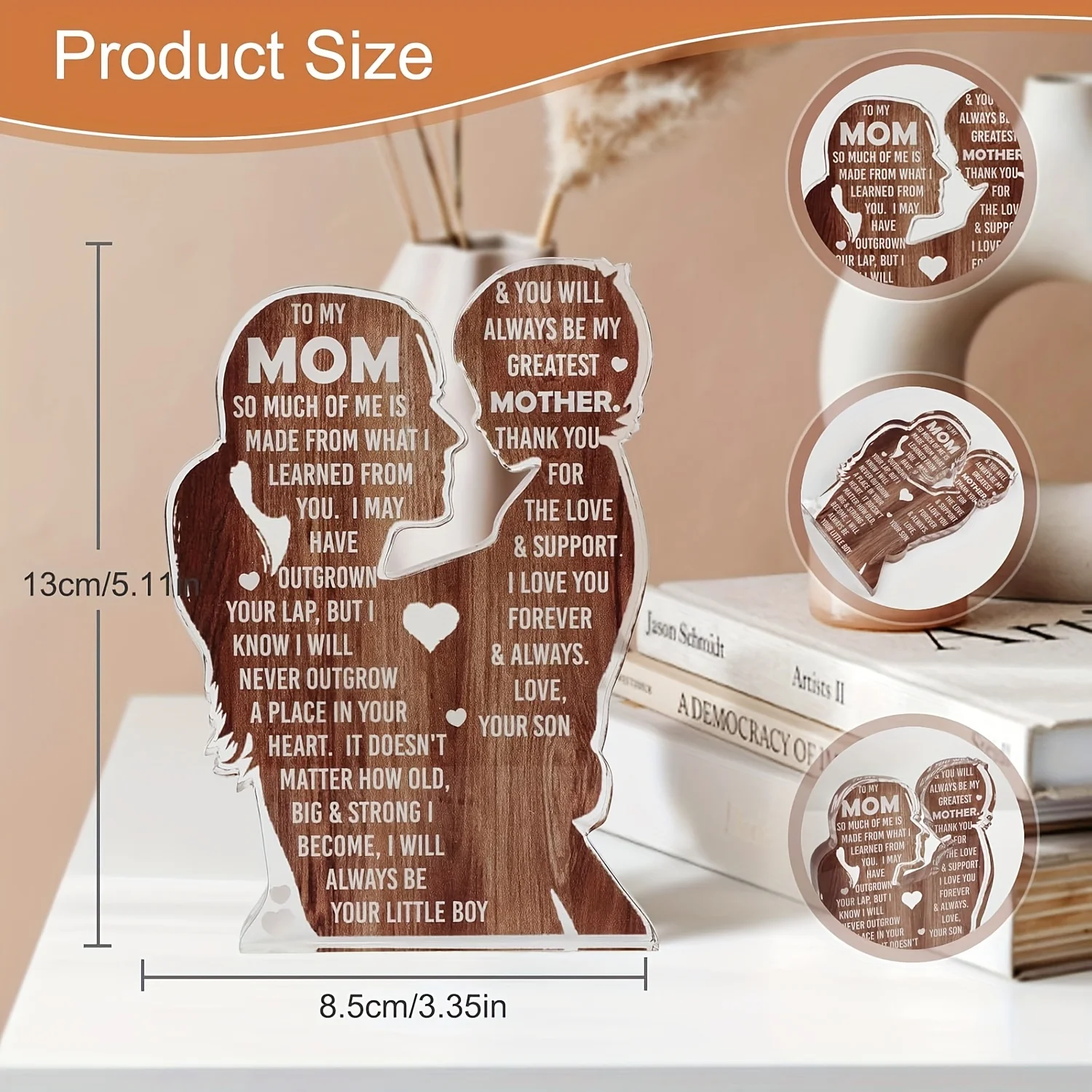 Heartfelt Mother and Child Plastic Decor 2 Heartfelt Mother and Child Plastic Decor - Image 2