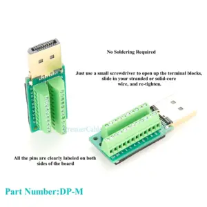 DisplayPort Male Breakout Board for Connectivity 7 S1dd16b644bdf4cfe90ff99cfb0a57eba5