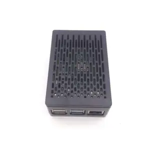 Black ABS Raspberry Pi 4B Case Shell 8 S1de325e6953043278f9f1c2ac459e884b