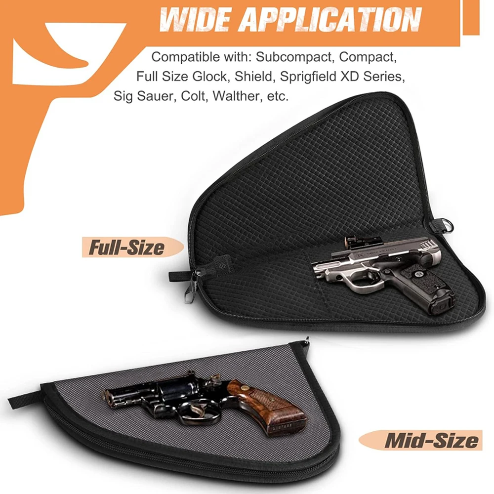 Tactical Pistol Gun Bag with Shockproof Padding 2 Tactical Pistol Gun Bag with Shockproof Padding - Image 2