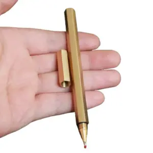 Hexagon Brass Ballpoint Pen with 0.5mm Tip 10 S1e1ec4e71450429e82e4e2bdfa26fff6Q