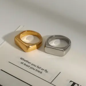 Geometric Gold Stainless Steel Ring 12 S1e306404de5748f2a654fed1b246b543t