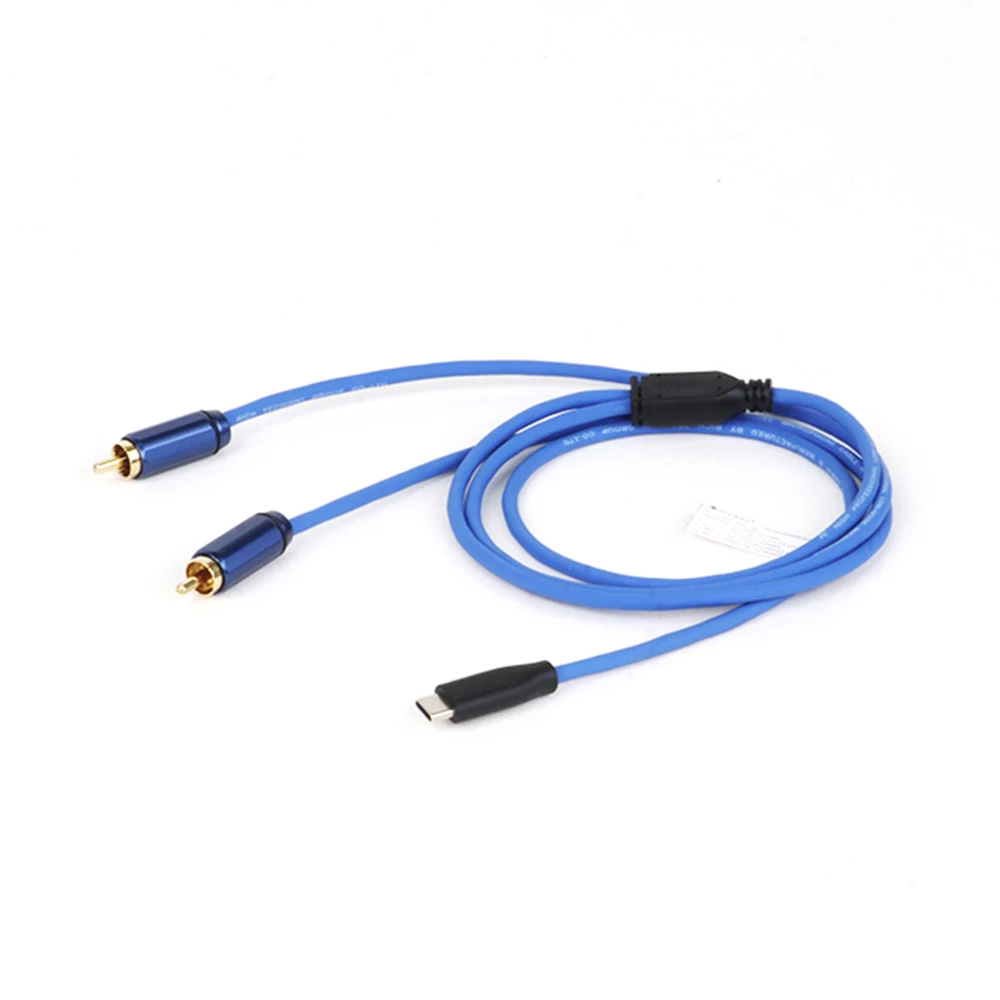 Vibrant Purple USB C to Dual RCA Cable 1m/2m 3 Vibrant Purple USB C to Dual RCA Cable 1m/2m - Image 3