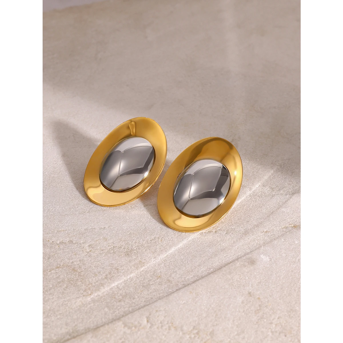 Stainless Steel Heart-Shaped Earrings 4 Stainless Steel Heart-Shaped Earrings - Image 4