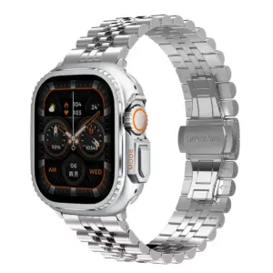 Luxury Titanium Band for Apple Watch 49mm/45mm 17 S1e66de2e4f8744cba7b352d4a812b036H