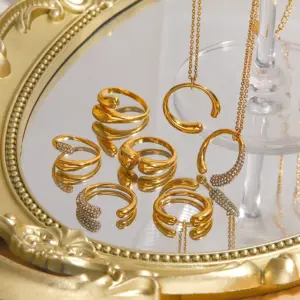 Stainless Steel Jewelry Set with PVD Gold 11 S1e6ebe6cfef2406a8613411c8240e906z