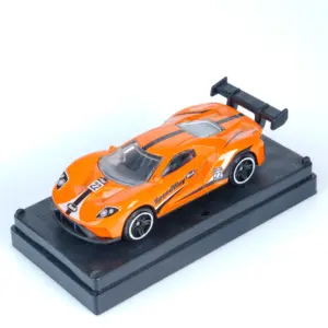 Orange 1:64 Scale Die-Cast Racing Car