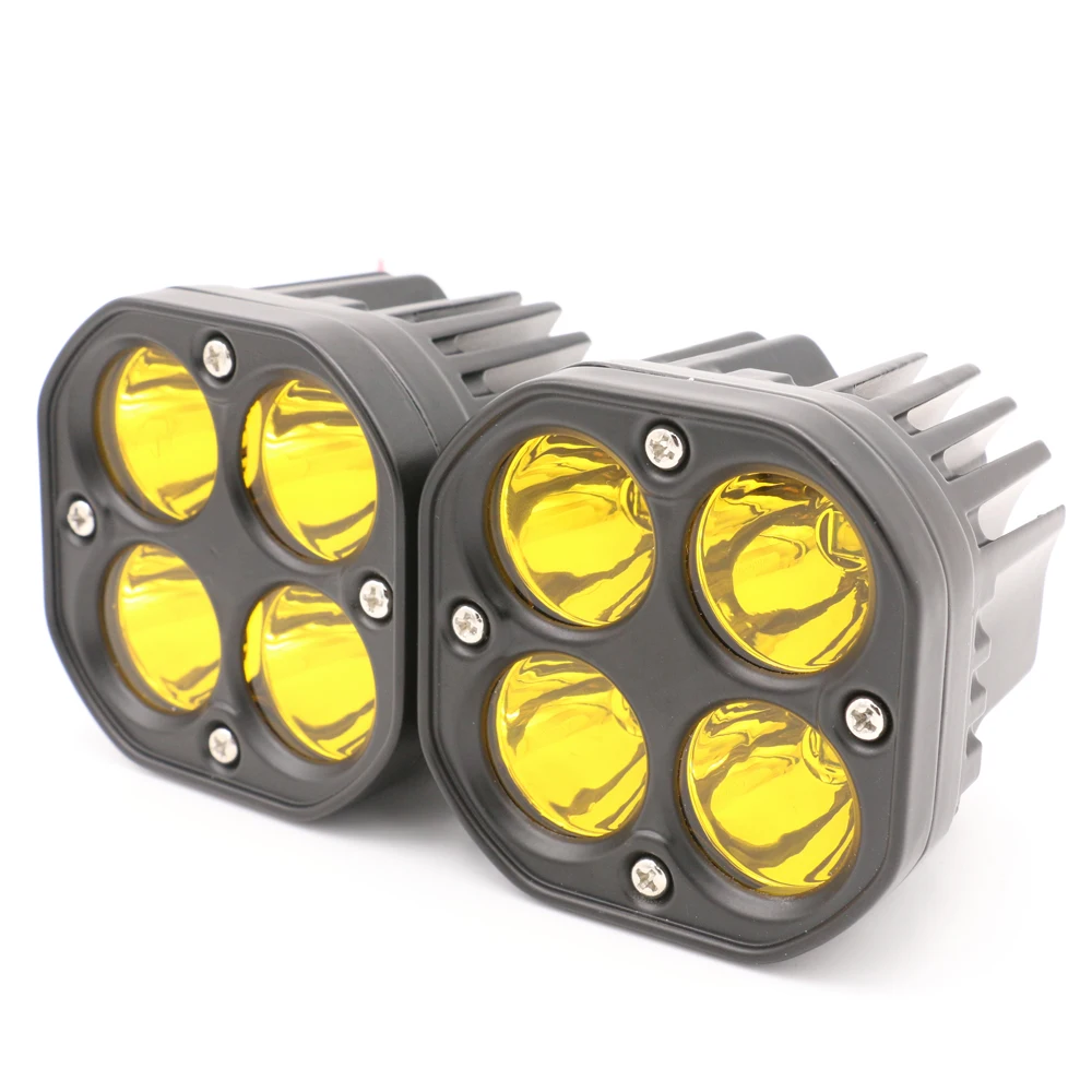 Yellow 40W LED Fog Lamp 12,000 Lumens for Vehicles 2 Yellow 40W LED Fog Lamp 12,000 Lumens for Vehicles - Image 2