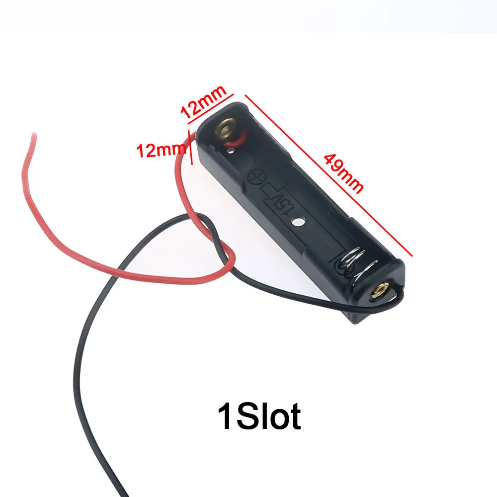 Black Plastic AAA Battery Storage Cases with Wiring 2 Black Plastic AAA Battery Storage Cases with Wiring - Image 2