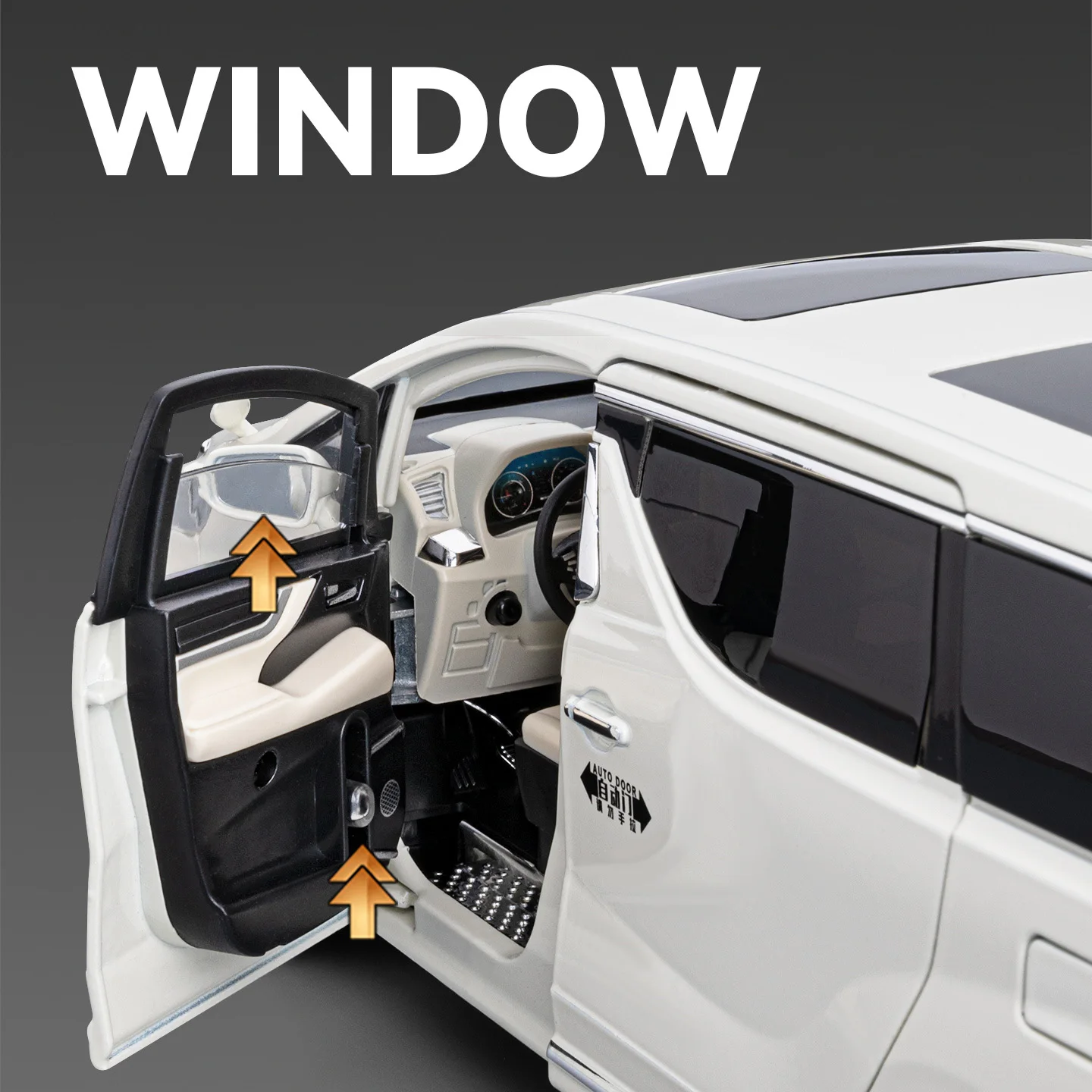 Vellfire MPV 1:18 Scale Diecast Model with Automatic Doors 4 Vellfire MPV 1:18 Scale Diecast Model with Automatic Doors - Image 4