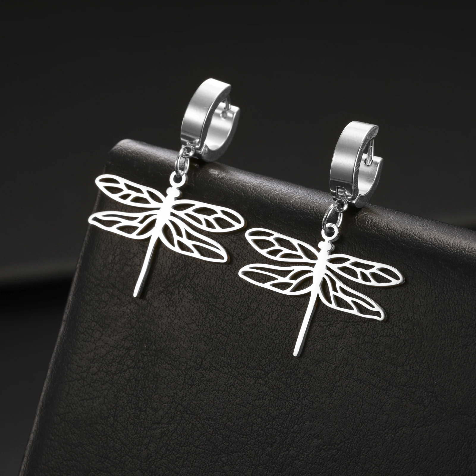 Stainless Steel Gold Dragonfly Earrings for Women 5 Stainless Steel Gold Dragonfly Earrings for Women - Image 5