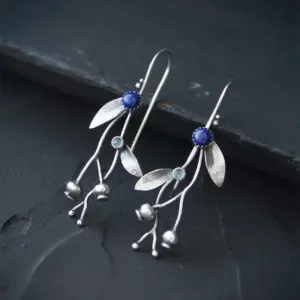 Vintage Blue Stone Leaf Earrings for Women 9 S1f2fe0aa7ea840308022c29e924e790ex