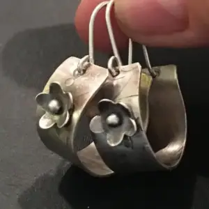 Silver Flower Geometric Earrings 3 S1f4f33d3684c463e9368b45867b81ffej