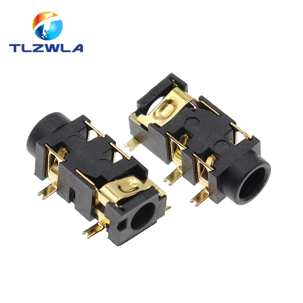 Set of 20 Black 3.5mm Headphone Jacks PJ-327A 4 Set of 20 Black 3.5mm Headphone Jacks PJ-327A - Image 4