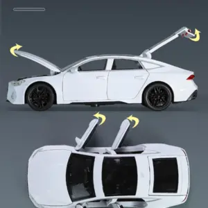 Black Audi RS7 1:32 Scale Diecast Model 12 S1f766617b36849179af8c2a49d9538fdn