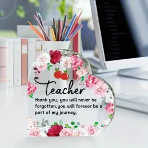 Colorful Floral Acrylic Thank-You Plate for Teachers 7 S1f9df0372b7642a093f86bf55bb50af7u