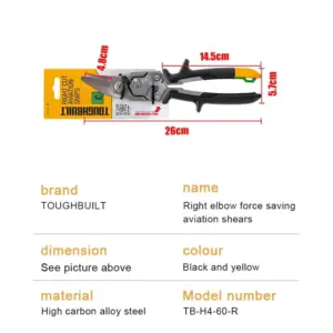 Professional Aviation Snips Set for Sheet Metal Cutting 12 S1fa1ff3e338f4c808b601fb0eb8e4223S
