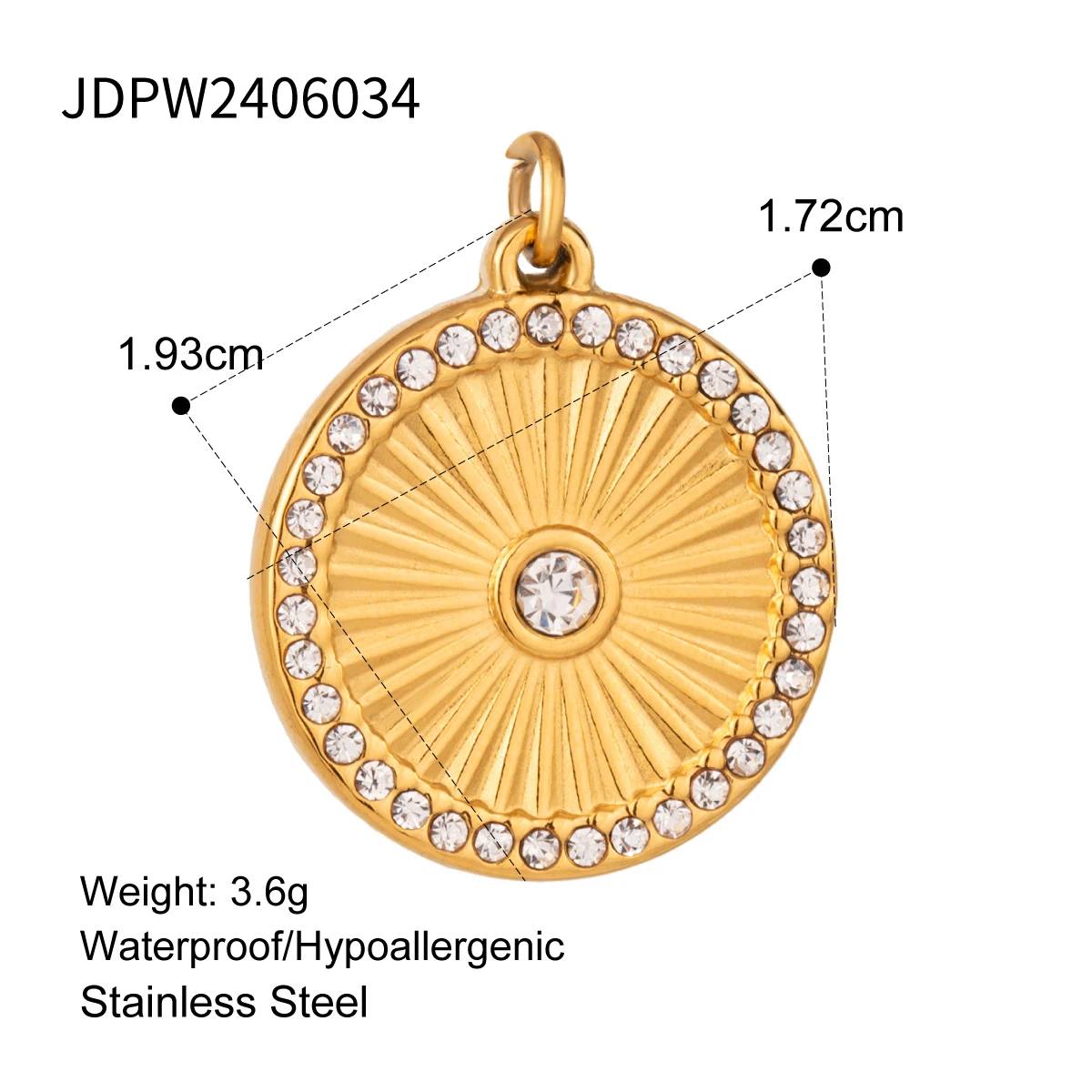 Gold Colored Jewelry Set with Charms 9 Gold Colored Jewelry Set with Charms - Image 9