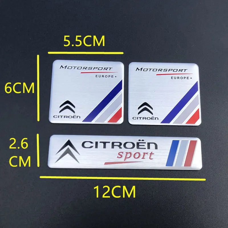 Citroen C4 C5 DS5 DS6 Metal Alloy Decal Set 4 Citroen C4 C5 DS5 DS6 Metal Alloy Decal Set - Image 4