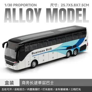 Alloy Touring Bus Model 1:30 Scale 9 S1fbe4808e1fd44b9943c85f63690809fi