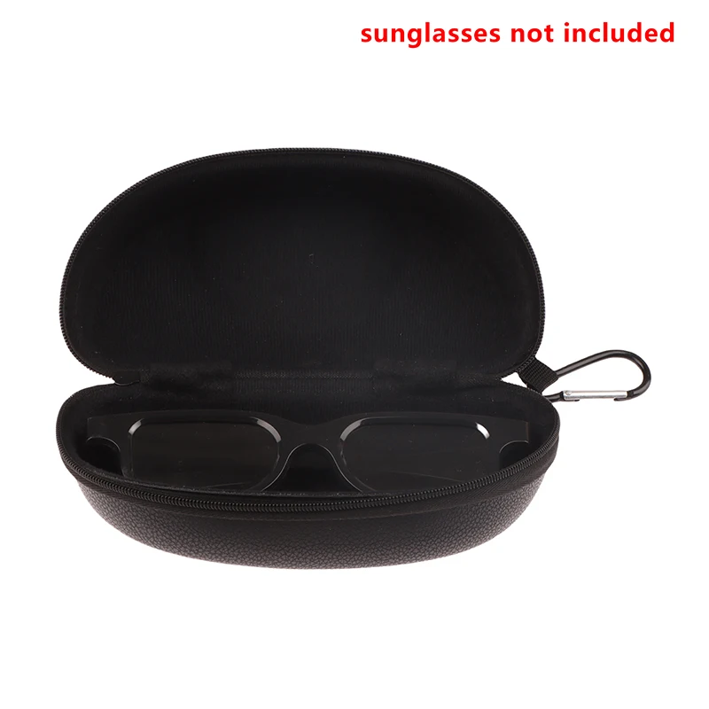 Black Leather Sunglasses Case for Unisex 2 Black Leather Sunglasses Case for Unisex - Image 2