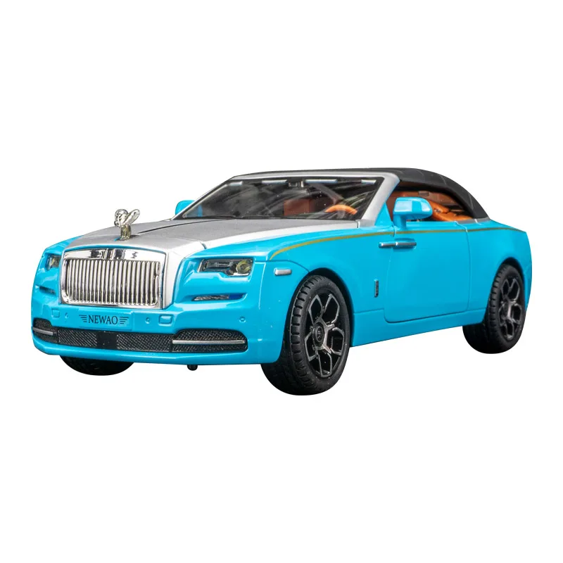 Luxury 1:24 Blue Diecast Car Model 8 Luxury 1:24 Blue Diecast Car Model - Image 8