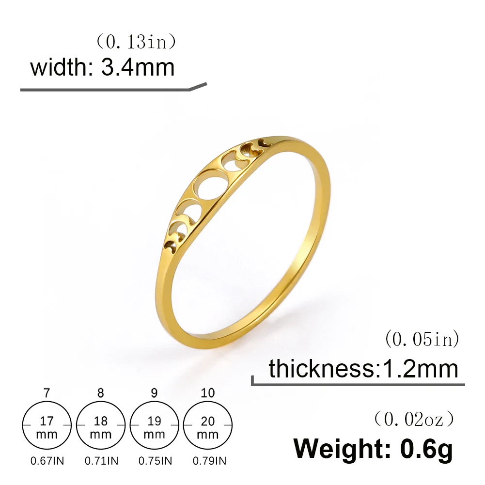 Celestial Moon Phase Ring for Women 6 Celestial Moon Phase Ring for Women - Image 6