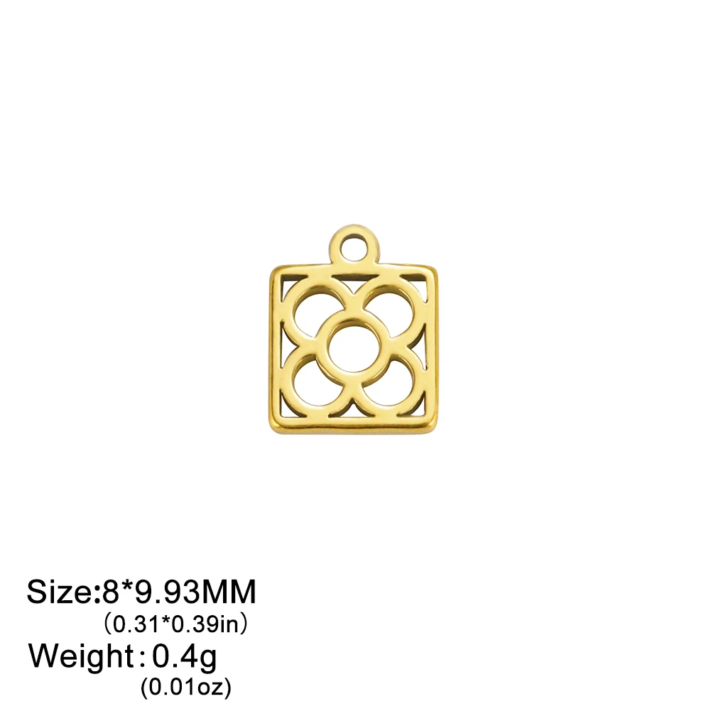 Set of 5 Stainless Steel Jewelry Charms 10 Set of 5 Stainless Steel Jewelry Charms - Image 10