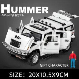 Vibrant Yellow 1/24 Scale Hummer H2 Diecast Model 15 S1fd6231d5dfa4a99b968d60da26080a78